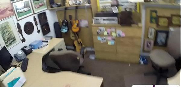  Couple sells TV and the GF gets pounded by nasty pawn guy